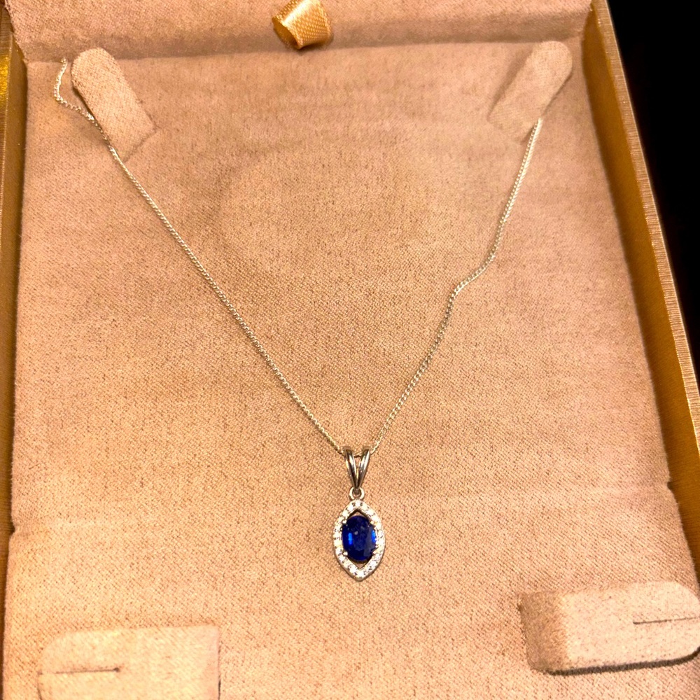 Blue Sapphire Necklace